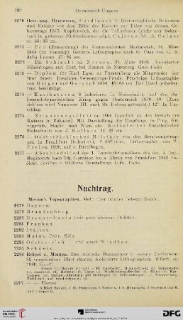 Nachtrag (Nr. 2278-2410)