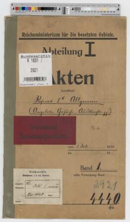 Referat I 6 Allgemein (Angebote, Gesuche, Auskünfte usw.)