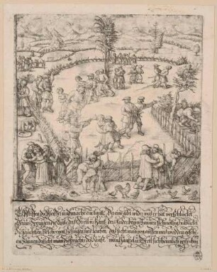 Bauernkirmes (2. Teil: Tanzende Bauern im Garten)