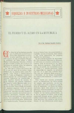 Riquezas e informaciones mexicanas