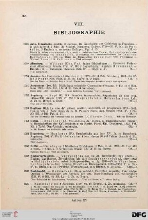Bibliographie (Nr. 1048-1128)