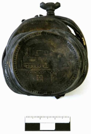 Taschenuhr eines verunglückten Bergmannes (Schlagwetterexplosion am 03.01.1934 im Braunkohlenbergwerk Zeche Nelson III)