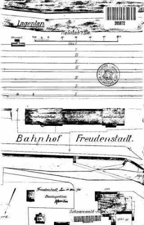 Freudenstadt Hbf: Empfangsgebäude Lageplan