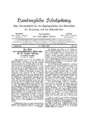 Der Wert des naturgeschichtlichen Unterrichts für die formale Bildung : an Beispielen dargestellt