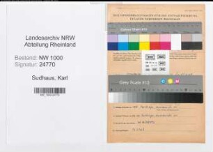 Entnazifizierung Karl Sudhaus, geb. 14.08.1897 (Vorarbeiter)