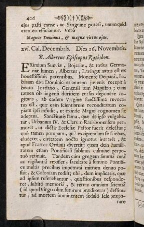 406-432, xvi. Cal. Decembris. Dies 16. Novembris. - iv. Cal. Decembris. Dies 28. Novembris.