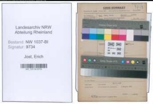 Entnazifizierung Erich Jost , geb. 06.04.1908 ()