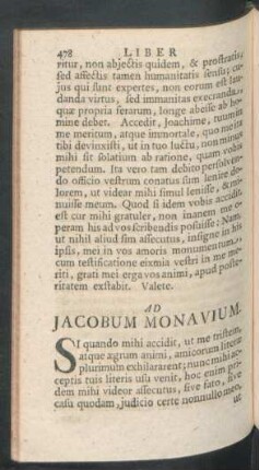 Ad Jacobum Monavium