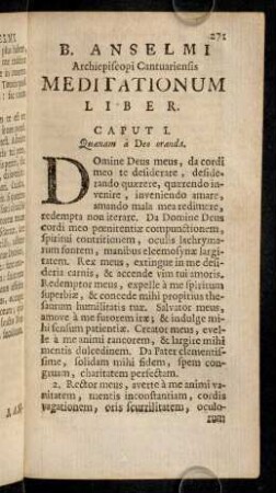 271-294, B. Anselmi Archiepiscopi Cantuariensis ...