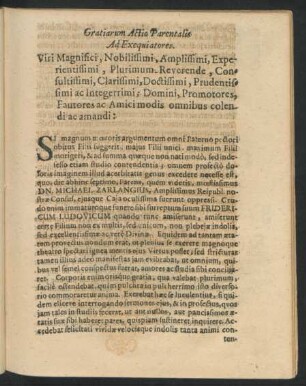 Gratiarum Actio Parentalis