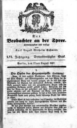33. Stueck, 17. August 1857
