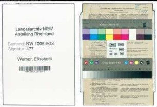 Entnazifizierung Elisabeth Werner , geb. 10.03.1902 (Postfacharbeiterin)