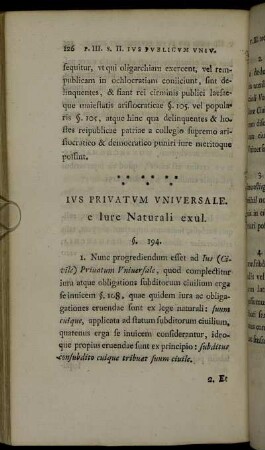 Ius Privatum Universale. e Jure Naturali exul.