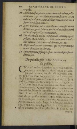 De privilegijs iudiciorum causa pestis.