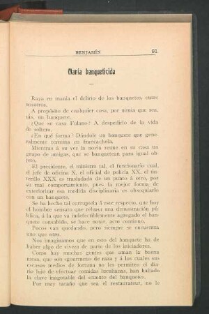 Manía banquetecida