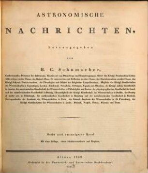 Astronomische Nachrichten = Astronomical notes. 26, 26. 1848