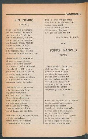 Pobre rancho : (Estilo)