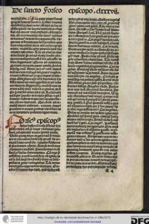 Forseus episcopus cuius hystoriam Beda presbyter scripsisse creditur dum omni virtute et bonitate polleret...