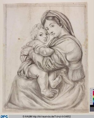 Sitzende Muttergottes mit dem Kind