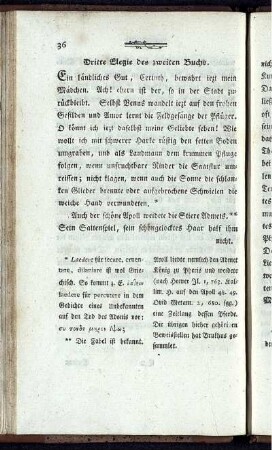 Dritte Elegie des zweiten Buchs