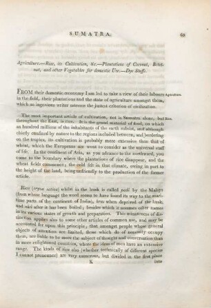 Agriculture. - Rice, its Cultivation, &c. - Plantations of coconut, betelnut, ...