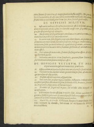 De Officiiis Veterum, Et Praecipue eorum qui toti exercitui praesunt.