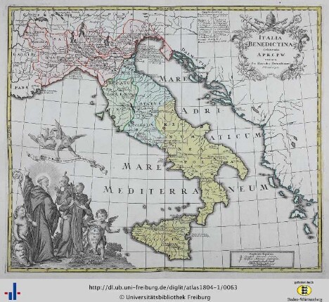 Italia, Gallia, Hispania, Germania Benedictina.