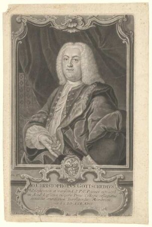 Bildnis des Jo. Christophorus Gottschedius