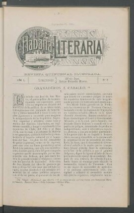 N°. 2 - Septiembre 30, 1891.
