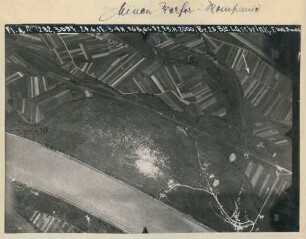 Foto des Übungsplatzes der Minenwerfer-Kompanie (Luftbild)