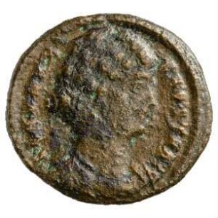 Münze, Follis, Aes 3, 326 - 328 n. Chr.?