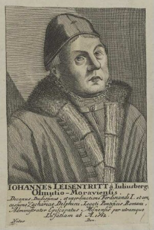 Bildnis von Iohannes Leisentritt à Iuliusberg