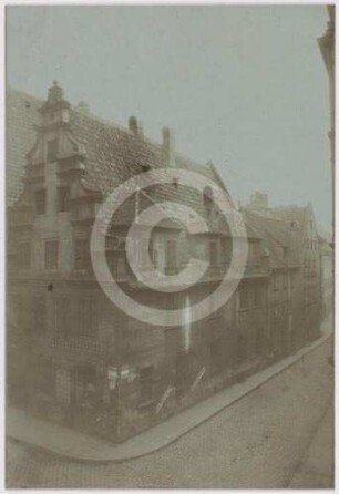 Bürgerhaus an der Ecke Junkernsstrasse/Schuhbrücke in Breslau