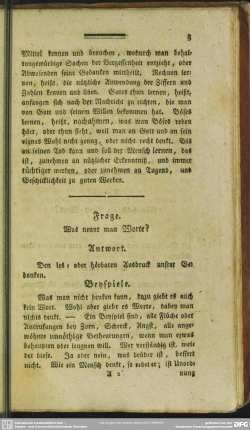 Frage. Was nennt man Worte?