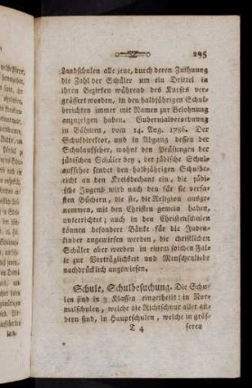 295-306, Schule, Schulbesuchung ...