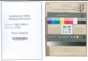 Entnazifizierung Friedrich Prost , geb. 09.02.1914 (Polizist)
