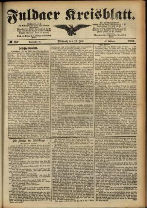 Ausgabe vom Mittwoch, den 13. Juli 1910.