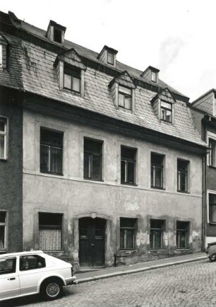Annaberg-Buchholz, Große Kartengasse 3. Wohnhaus (um 1750). Straßenansicht