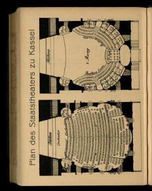 Plan des Staatstheaters zu Kassel