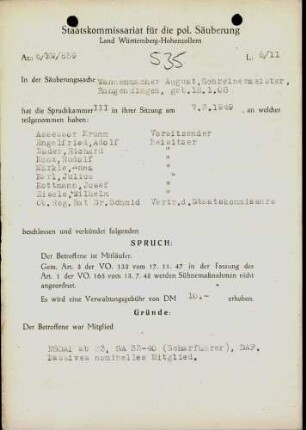 Wannenmacher, August