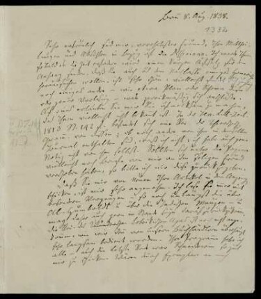 Nr. 1332: Brief von Friedrich Gottlieb Welcker an Karl Otfried Müller, Bonn, 8.8.1838
