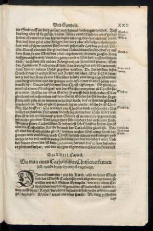 Das XXIII. Capitel. Wie man einen Catholischen Christen erkennen soll ...