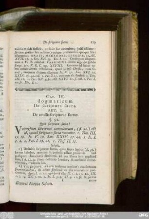 Cap. IV. dogmaticum De scriptura sacra.