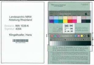 Entnazifizierung Hans Klingelhoefer , geb. 00.00.0000 (Lehrer)