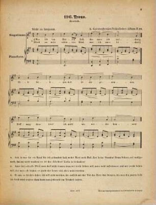 Volkslieder-Album : 209 beliebte u. auserlesene Volkslieder für e. Singst. mit Begl. d. Pianoforte, Heft 14