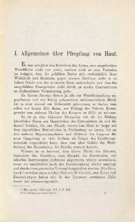 Die Pfropfung von Haut und Schleimhaut auf oculistischem Gebiete