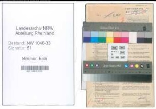 Entnazifizierung Else Bremer , geb. 30.03.1910 (Lehrerin)