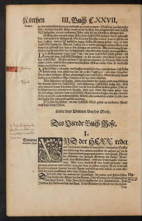 Das Vierde Buch Mose.