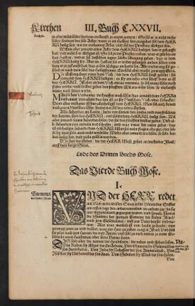 Das Vierde Buch Mose.