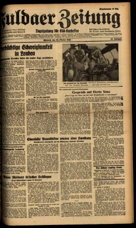 Ausgabe vom Mittwoch, den 23. Oktober 1940.